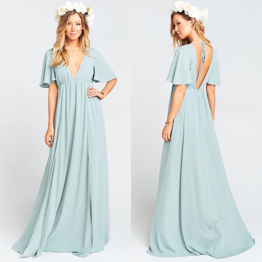Show Me Your Mumu Faye Dress Green Bouquet NEW